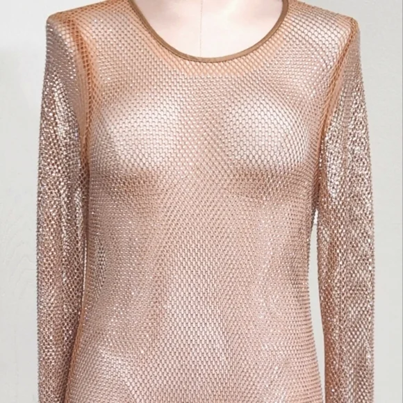 New!Victoria's Secret Shine Mesh‎ Long Slip  Dress - Picture 3 of 9